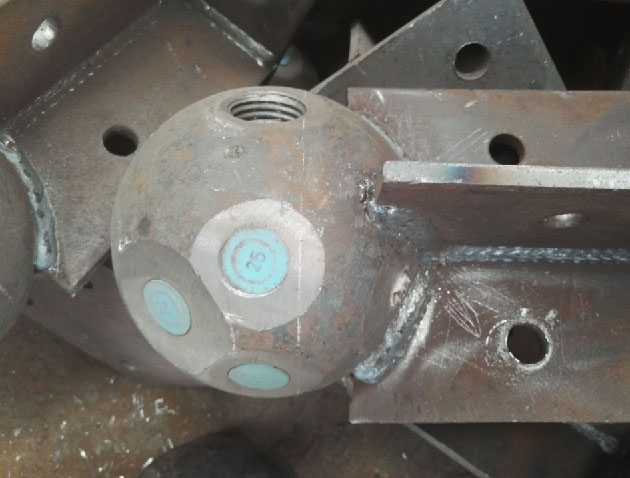 滁州螺栓球球塞，网架配件